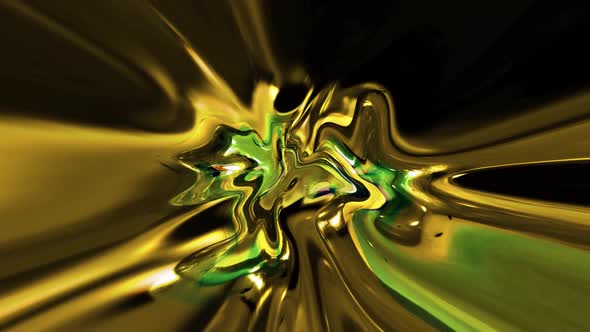 Abstract Glossy Holographic Liquid Background Animation