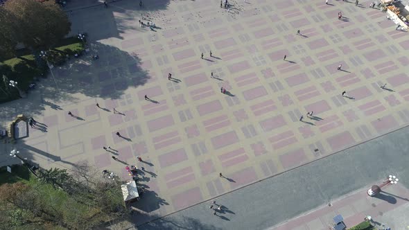 Aerial of Theatre Square