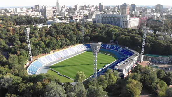 Dynamo Kyiv Lobanovskyi Stadium Aerial View