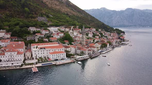 Aerial View of a City with Authentic Architecture