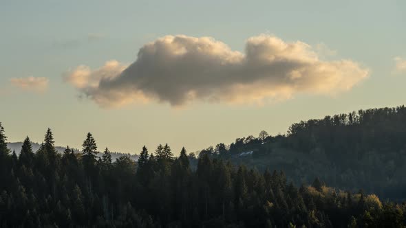 Rural Mountain Landscape Time Lapse