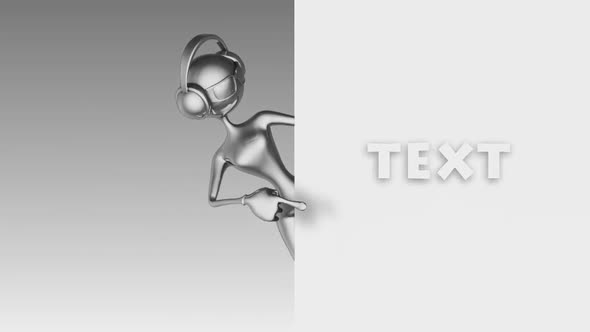 Silver 3D Woman - Billboard Show 1 alt