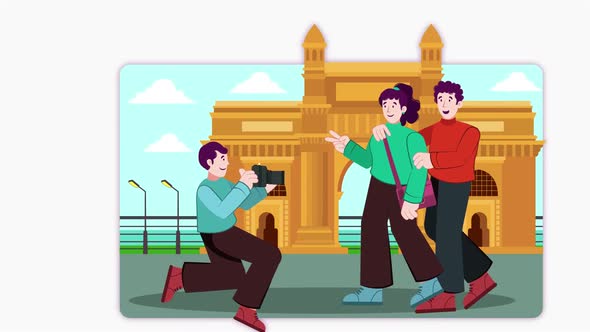 Travel India Animation Scene 02