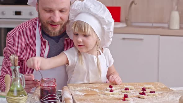 Cooking Dessert with Daughter