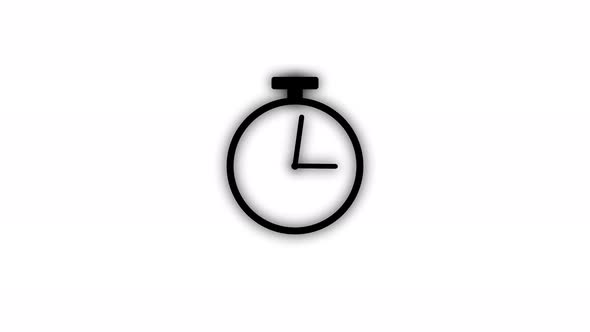 Technology timer clock animation. Vd 36