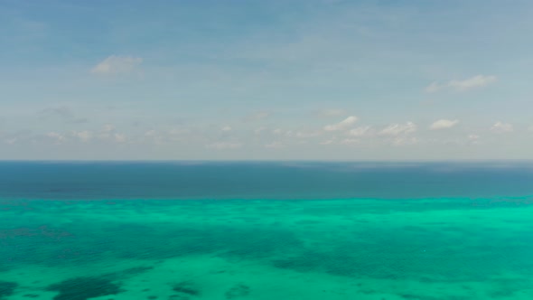 Tropical Landscape with Lagoons and Blue Sky alt