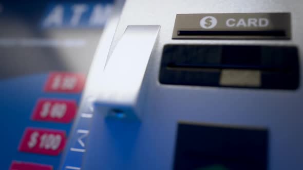 The ATM  is used by bank customers to withdraw money and check account ballance.