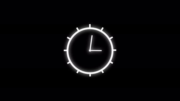 Technology timer clock animation. Vd 35