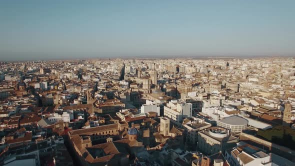 Aerial Shot of Valencia, Spain