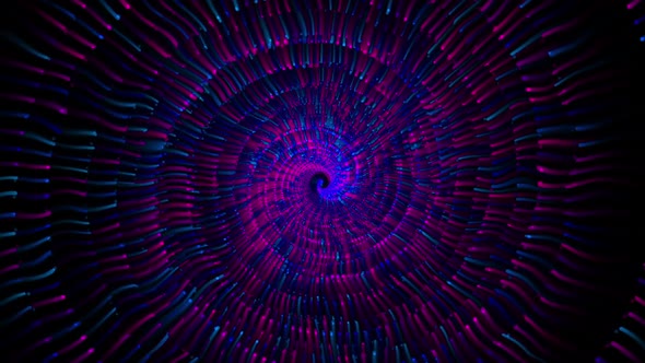 Abstract Spiral Colorful Moving Particles V45