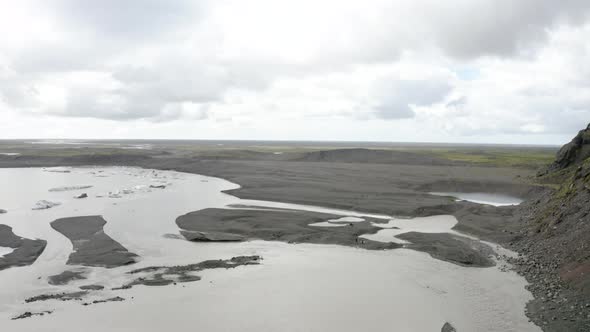 Glacier Lagoon, Icelandic Nature - Aerial View