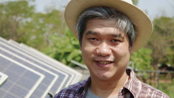 portrait of a man farming Have a healthy smile