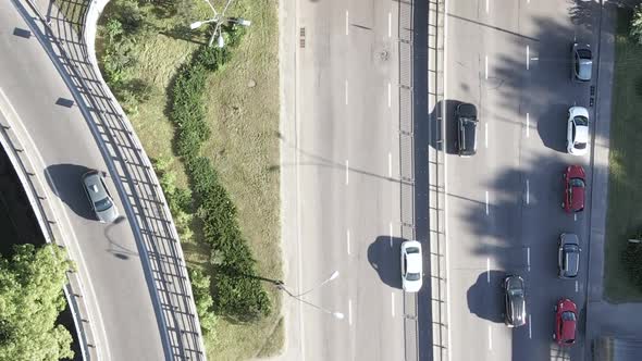 Cars on the Road Aerial View