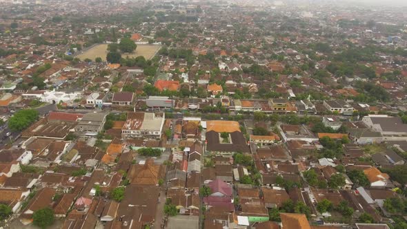 Aerial View Yogyakarta Indonesia