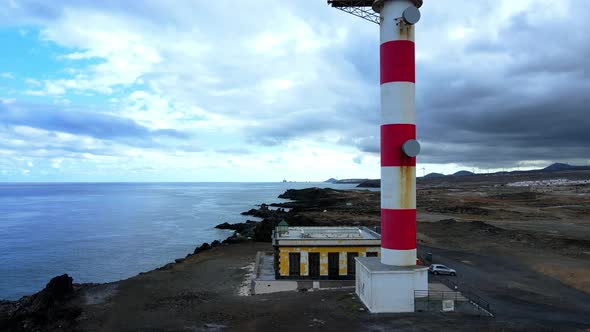 Lighthouse in the coast 4k 60fps