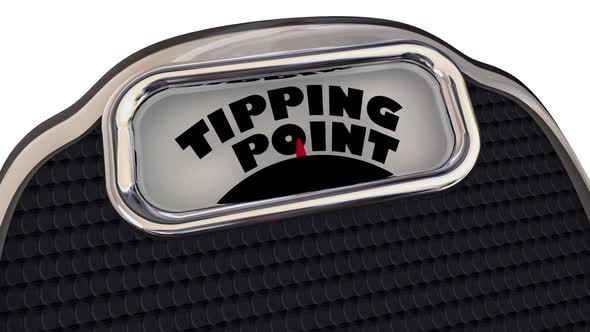 Tipping Point Scale Final Trigger Point Level Amount Words 3d Animation