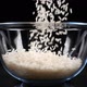 Pouring Rice Into Glass Bowl Shooting with High Speed Camera - VideoHive Item for Sale