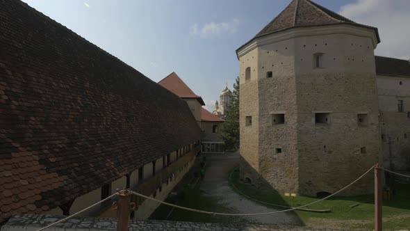 Buildings Inside a Medieval Fortress