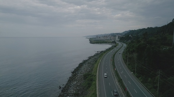 Road Along The Coast