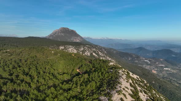 Mountain ranges in Turkey Aerial view 4 K