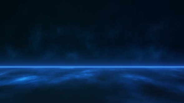 Blue Glowing Fog Studio Motion Background