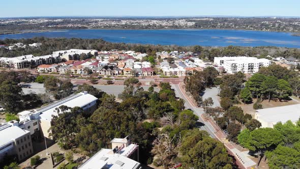 Aerial View of a University Campus in Australia