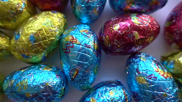 Colorful Chocolate Eggs