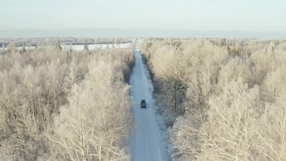 Tractor on Road