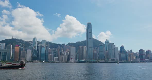 Victoria Harbor, Hong Kong skyline