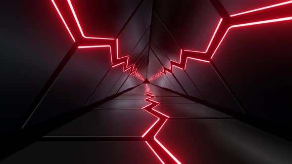 4K Moving Neon Metal Plates Tunnels Pack
