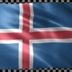 Iceland waving flag looped - VideoHive Item for Sale