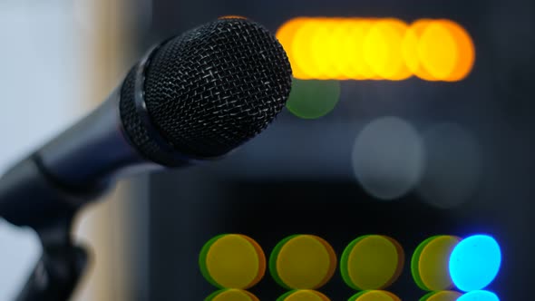 Microphone on Stage