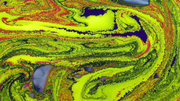 Slow Motion Swirling Paint Rotating 3 alt