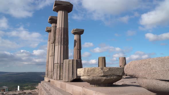 The Ruins of the Temple of Athena in the Ancient City of Assos