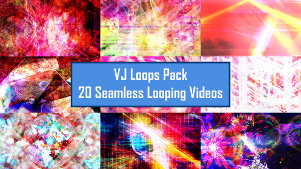 Trippy Psychedelic Slow Motion Textures VJ Loop Pack - 20 Loops