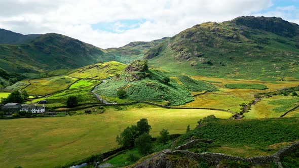 Wonderful Lake District National Park From Above  Travel Photography