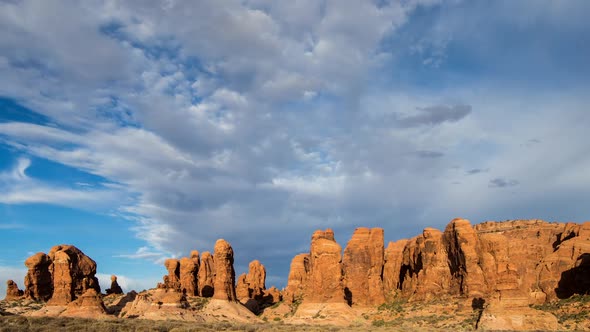 Time lapse of the Garden of Eden in Arches National Park