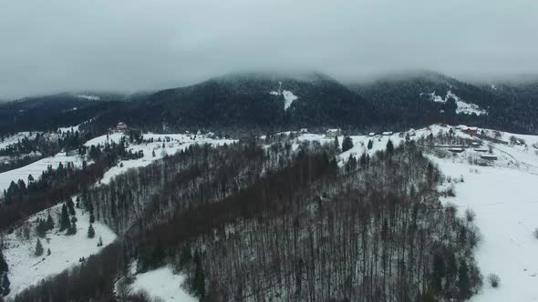 Snowcapped Mountains Snowcovered Forests