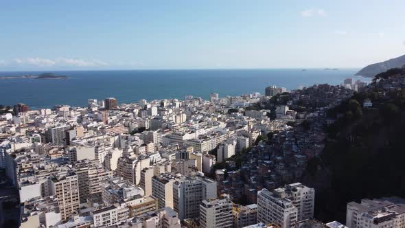 Summer travel at Rio de Janeiro Brazil. Landmark of coast city. Tropical travel