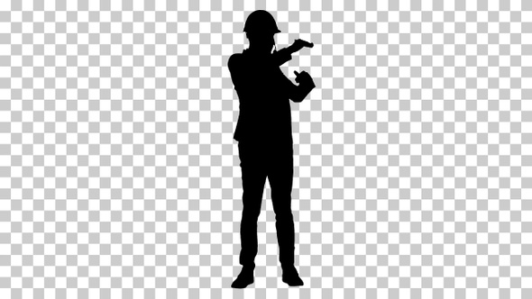 Silhouette Man, Alpha Channel