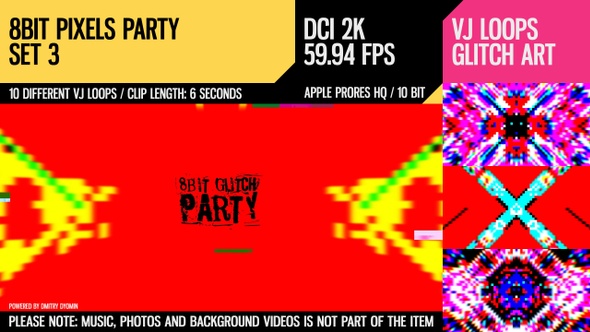 8 Bit Pixels Party (2K Set 3)
