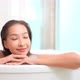 Young asian woman relax in bathtub - VideoHive Item for Sale