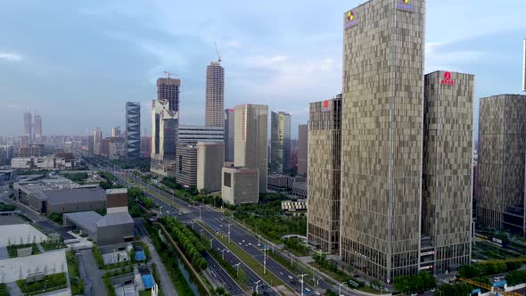 Nanjing City, Jiangsu Province, urban construction landscape