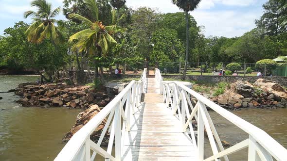 GALLE, SRI LANKA - MARCH 2014: The view of beautiful Galle landscape. Galle is the administrative ca