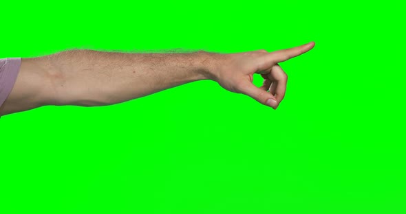 Hand of a man touching digital screen 4k
