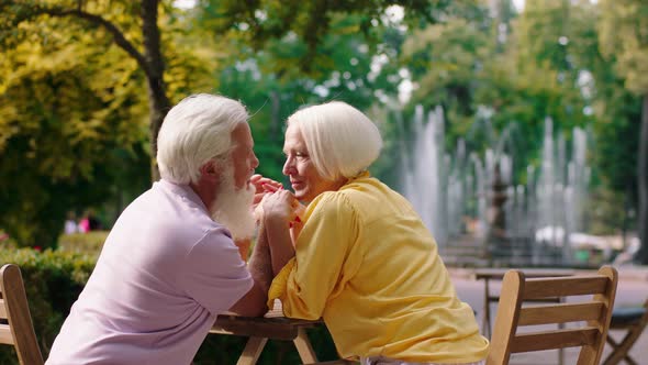 Amazing Looking Old Couple Closeup to the Camera