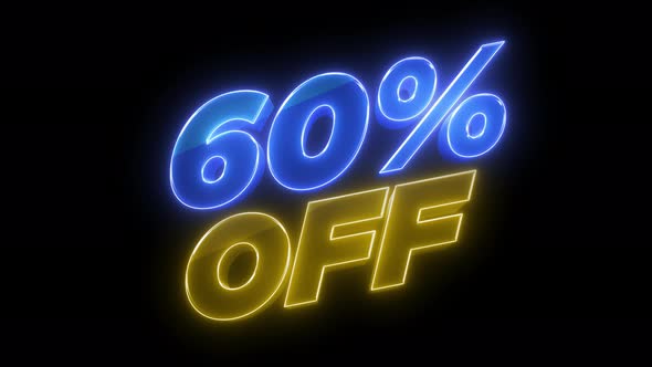 60% Off Banner 4K