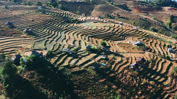 Ban Pa Pong Piang Rice Terraces or Baan Pa Pong Pieng in Doi Inthanon National Park Chiang Mai