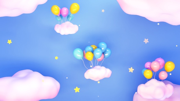 Balloons And Stars