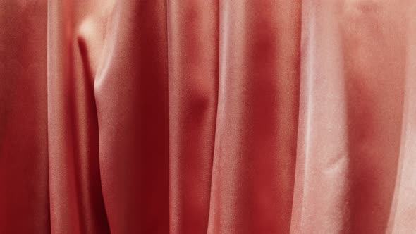 Pink Silk Closeup Orange Satin Luxury Cloth Texture Background